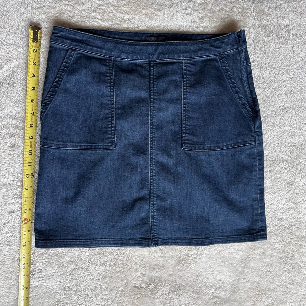 PRANA Denim Blue Skirt